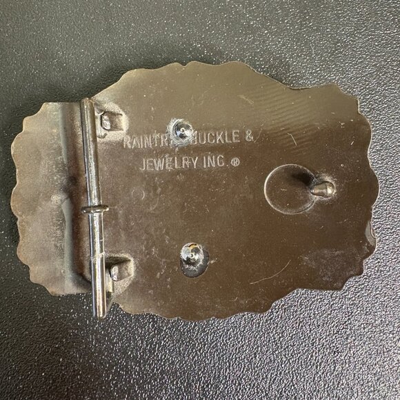 Vintage 1970's Raintree 3D Deer Belt Buckle - Picture 2 of 3